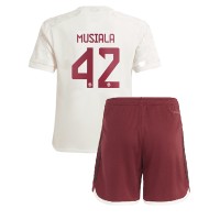 Echipament fotbal Bayern Munich Jamal Musiala #42 Tricou Treilea 2023-24 pentru copii maneca scurta (+ Pantaloni scurti)